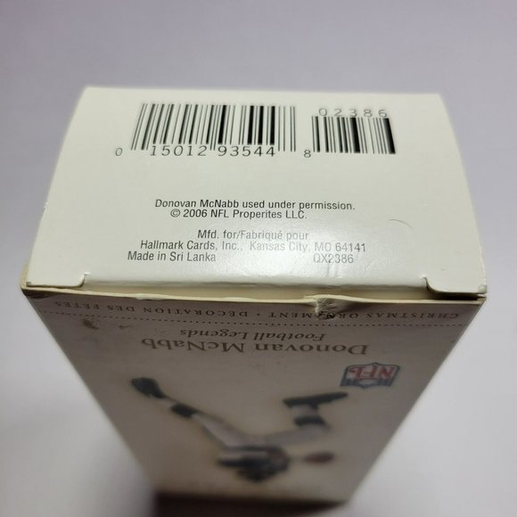 2006 Hallmark Keepsake Donovan McNabb Eagles Football Legends Ornament #12 - Picture 4 of 6